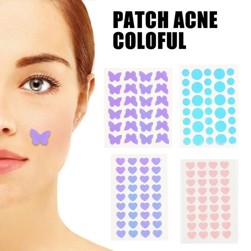 24/36Pcs Mini Colorful Star Butterfly Heart Shaped Acne Patch Invisible Acne Removal Pimple Hydrogel Acne Patch Beauty Tools