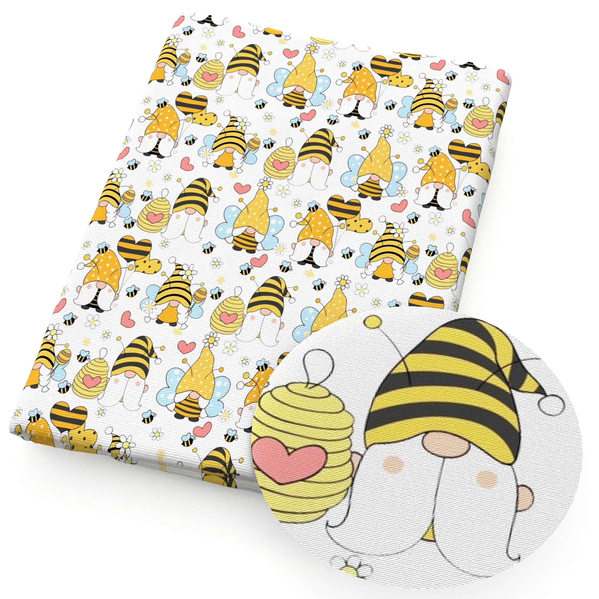50*145cm Patchwork Spring Animals Bee Polyester Cotton Fabric for Tissue Sewing Quilting Fabrics Needlework DIY Handmade