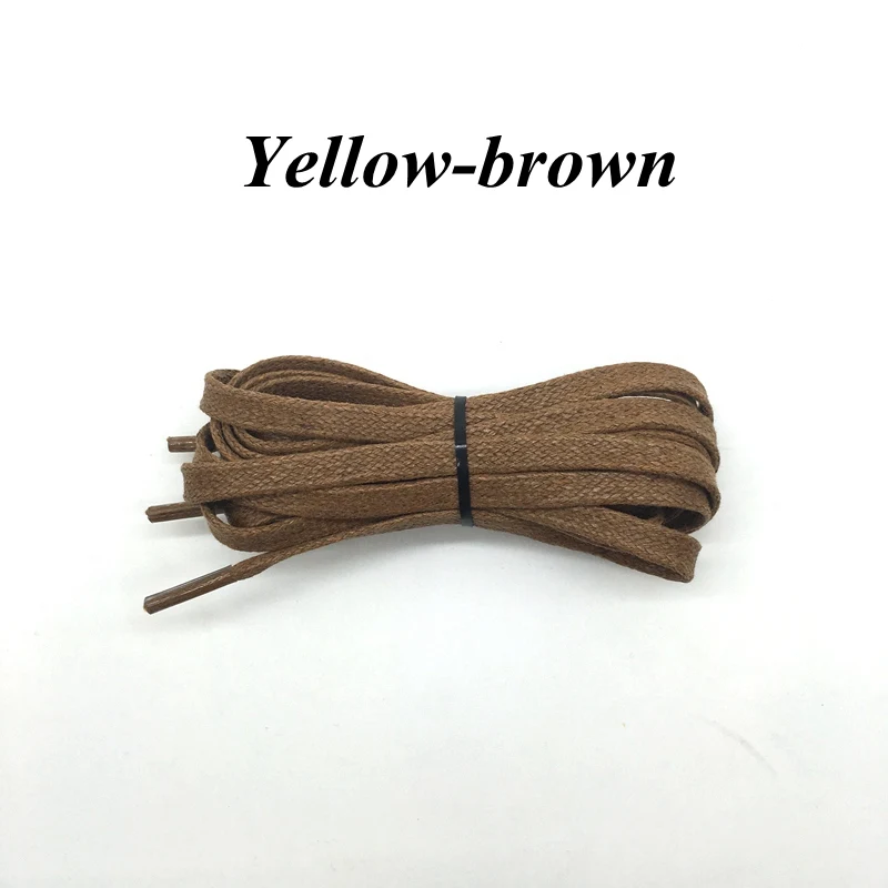 1 Paar gewachste flache Schnürsenkel aus Leder, wasserdicht, Freizeitschuhe, Schnürsenkel, Unisex, Stiefel, Schnürsenkel, Länge 60, 80, 100, 120, 140, 160, 180 cm, P3 – Detail 10