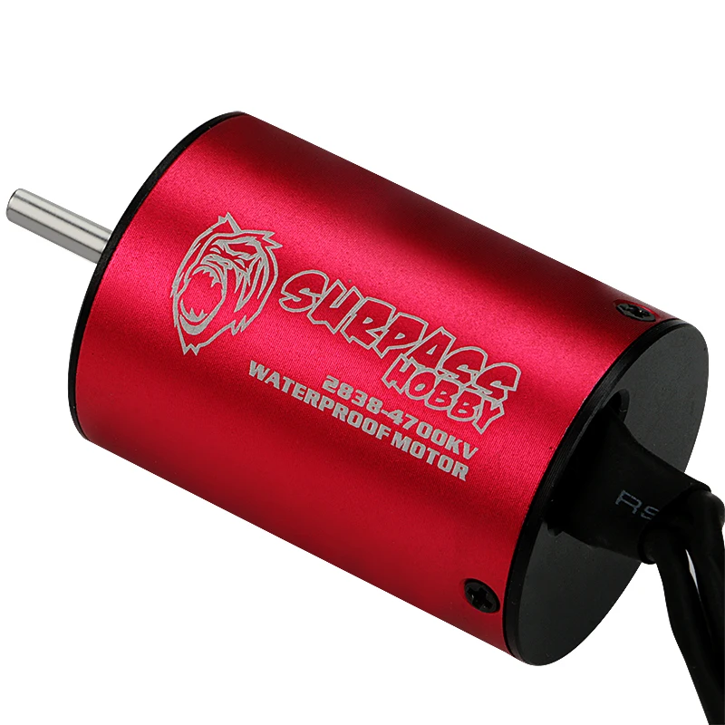 Diy atualização 2838 à prova dwaterproof água sensorless motor sem escova cnc-usado 6061 t6 radiador de alumínio de alta velocidade para 1/10 rc carro & barco