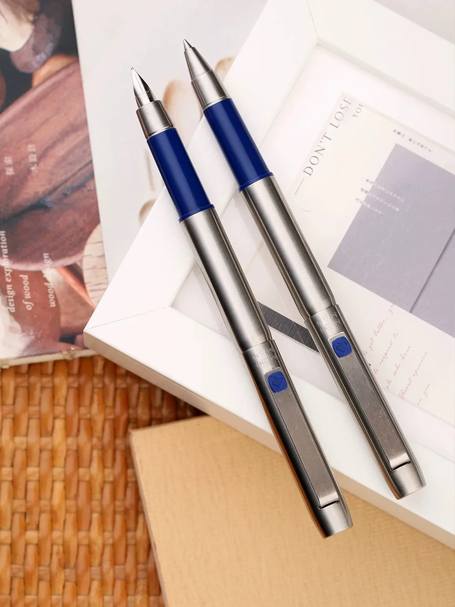 

Перьевая ручка MAJOHN B25 Creative Spades Ares из нержавеющей стали F 0.5 мм с клипом, для бизнеса, подарки на Рождество