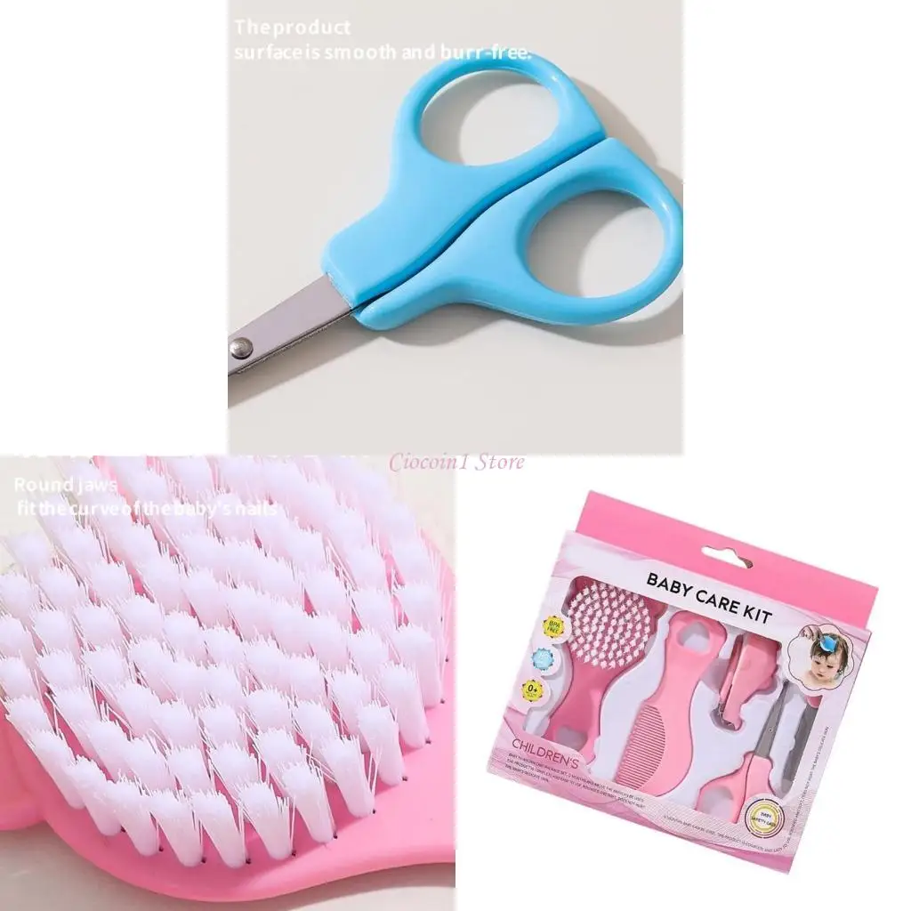 

Y1UB Kroming Grooming 5 Piece Set Feating Cartoon Cartoon Design нежная расческа для волос.