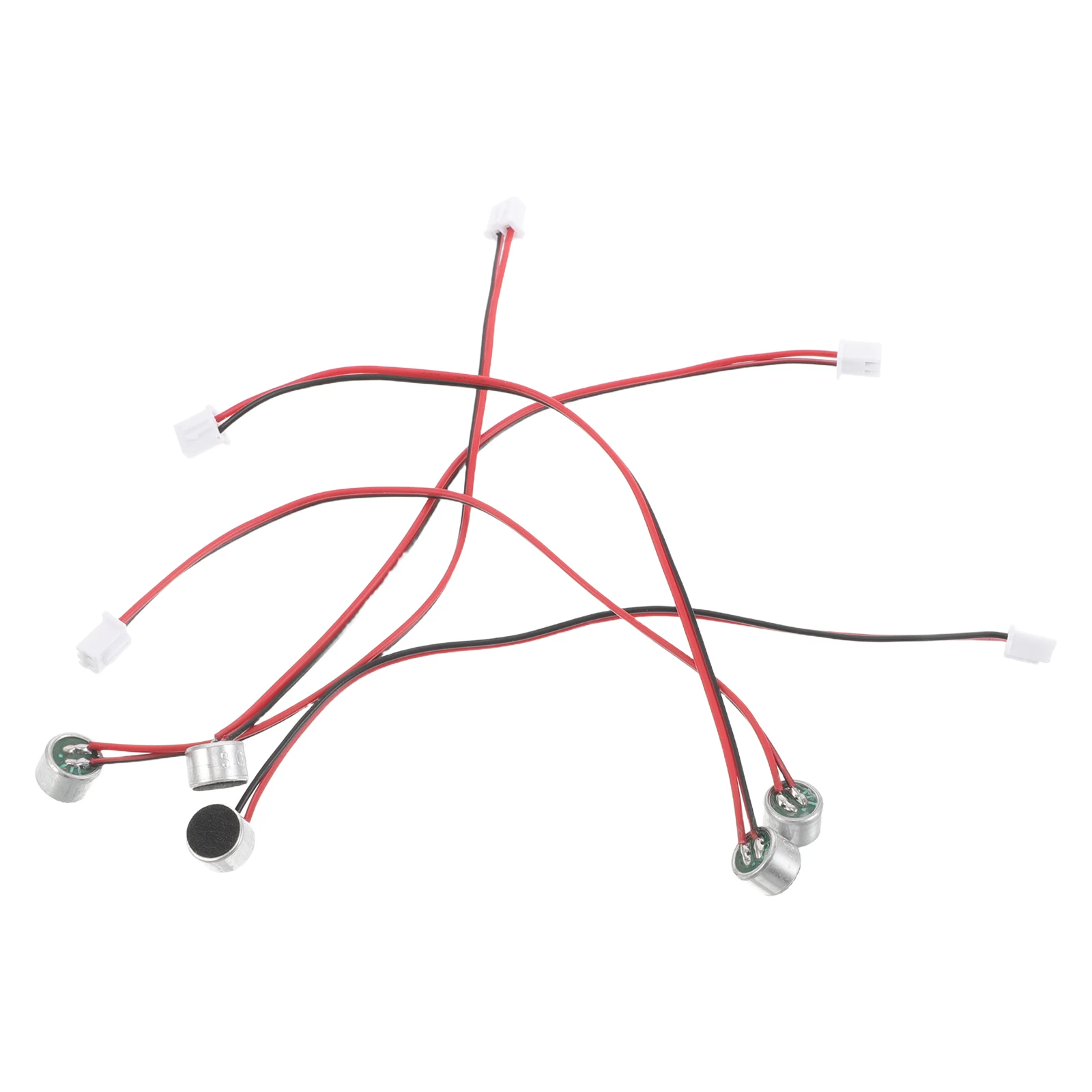 

5pcs Electret Condenser Microphone Vocal Cord Pickup Wire Cylindrical Copper Inserts Component Miniature Stereo Sound Clarity
