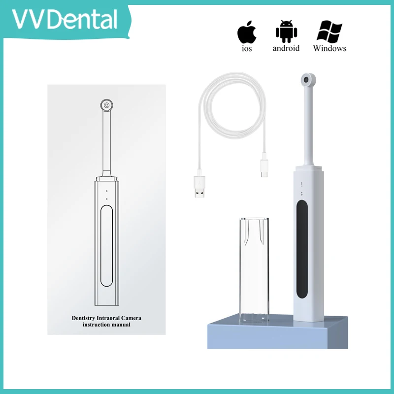 VVDental Intraoral Dental Camera Wireless Wifi Oral Endoscope 3MP Camera Teeth Inspect Endoscope HD Video for Android