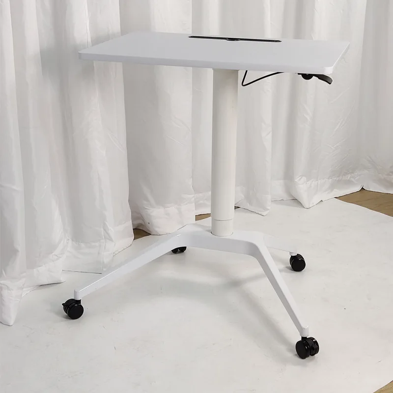 Pneumatic automatic lifting table Movable notebook computer table Standing desk Lecture table Writing desk