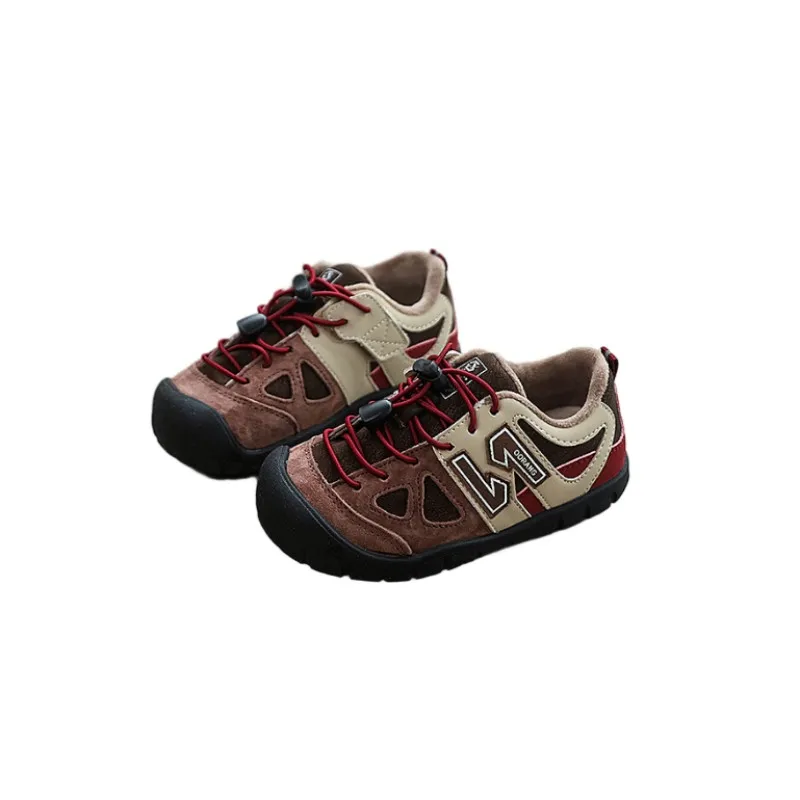 

Новая зимняя детская уличная плюшевая альпинистская обувь, универсальная спортивная обувь с мягкой подошвой для мальчиков, стильная повседневная обувь для малышей для девочек