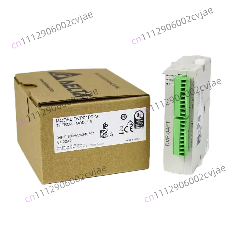 Original Delta DVP04TC-S PLC Expansion module 4 channel K J type Thermocouple Module