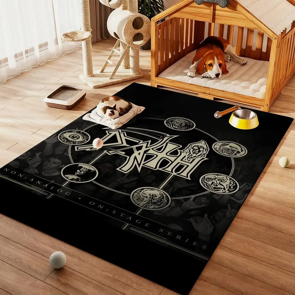 

Heavy Rock Band-D-deaths band Floor Mat Diatom Bath Mat Absorbent Quick Dry Non-Slip TPR Backing Soft Plush Draining Rugs