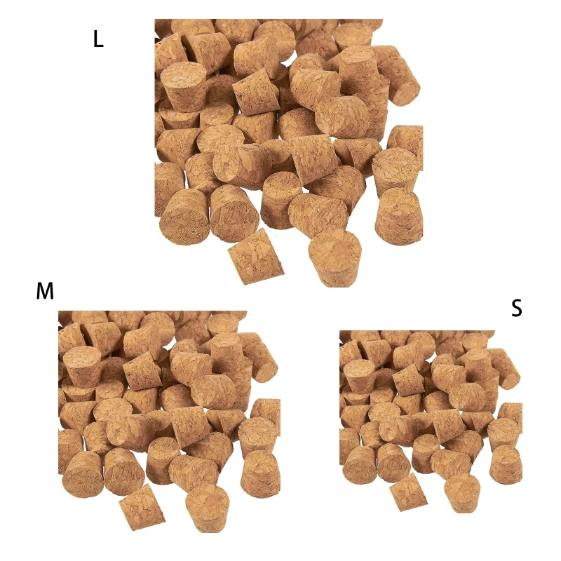 Petits bouchons en liège, 20 pièces, Mini bouteilles en verre, hauts en liège, Mini bouchons coniques, livraison directe