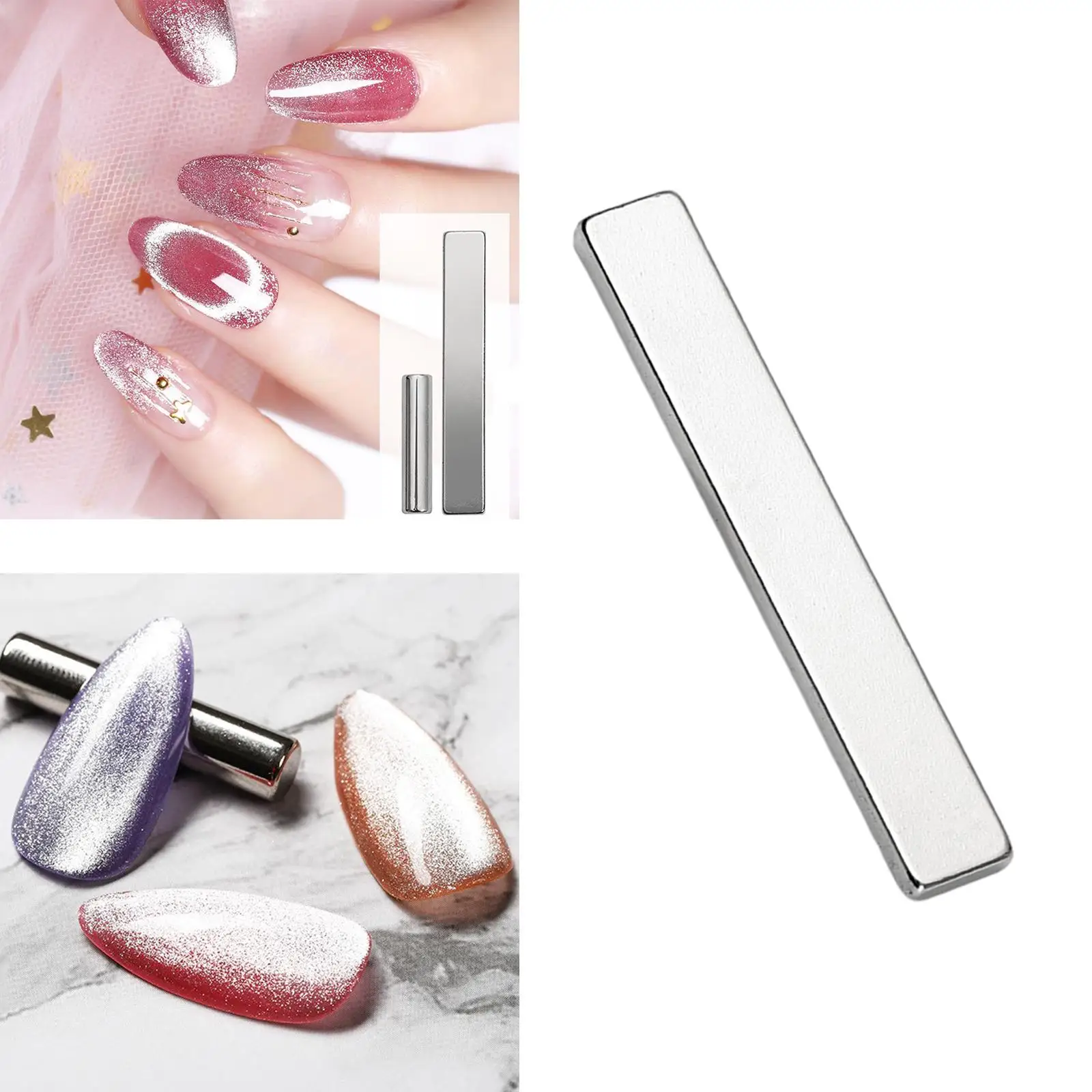 6xMagnet Stick 3D Cat Eye Nail Polish Nail Art Magnetic for Studio cuboid