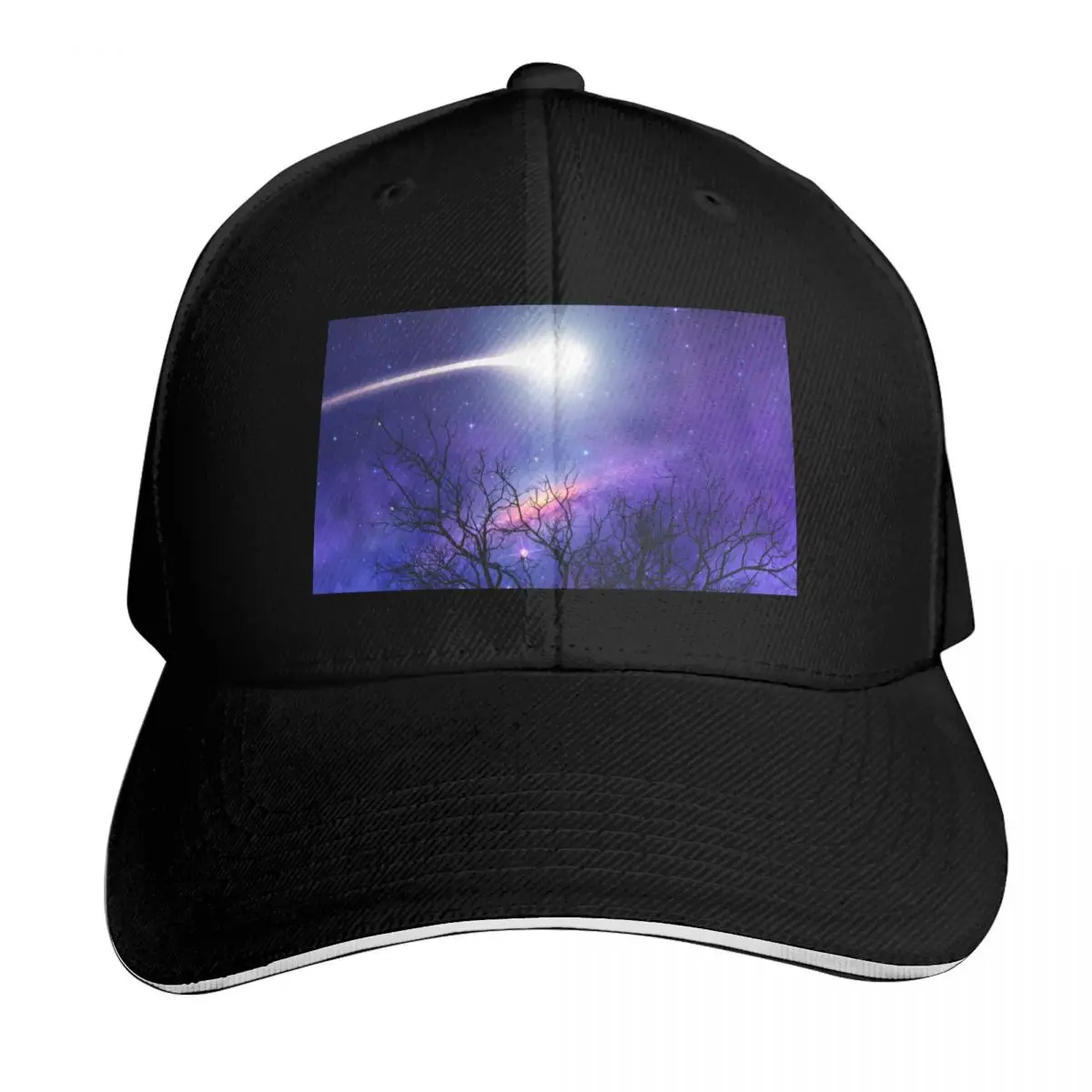 Shooting Star Tree Baseball Cap Moisture Wicking Quick Dry Curved Brim Classic Fit Low Profile Unstructured
