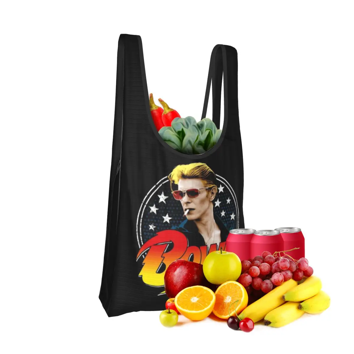 

Сумка для покупок Davids Bowied, портативные сумки-тоут, многоразовая сумка-шоппер на плечо, продуктовая сумка