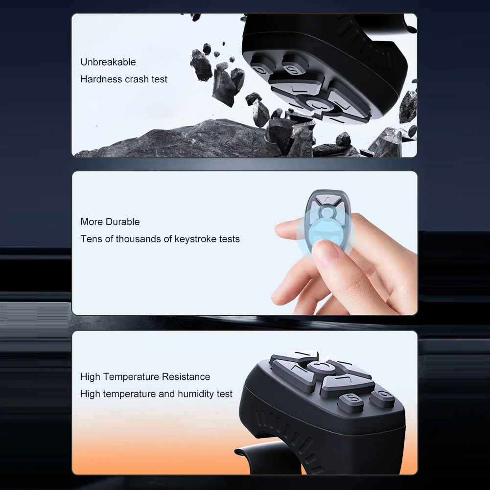 ل TikTok التمرير الدائري الإصبع اللاسلكية التحكم عن بعد BT 5.0 فيديو التمرير التحكم عن بعد 7 مفاتيح صفحة تيرنر التمرير