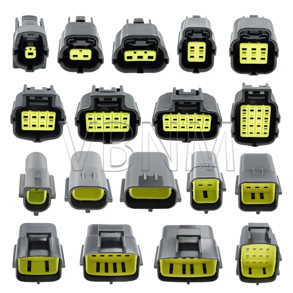 1 2 3 4 6 8 10 12 16 Pin Denso Auto Waterproof Wire Connector Electrical Plug Car Sealed Truck Harness Socket With Terminal