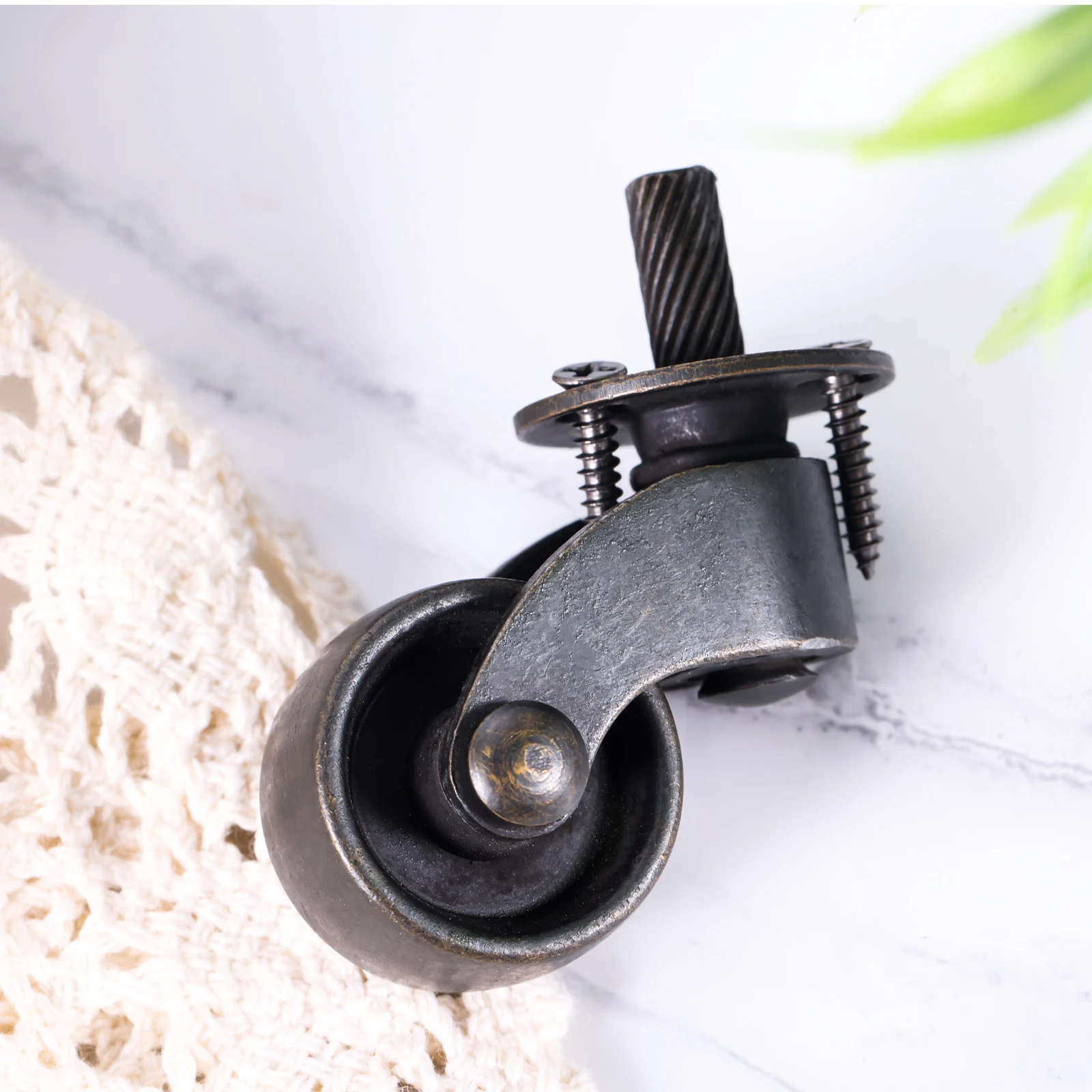 1 Pc Retro Furniture Caster European Style Wheels & Leg Guards Furniture DIY Accessories For Sofas, Bookshelves, Storage Boxes