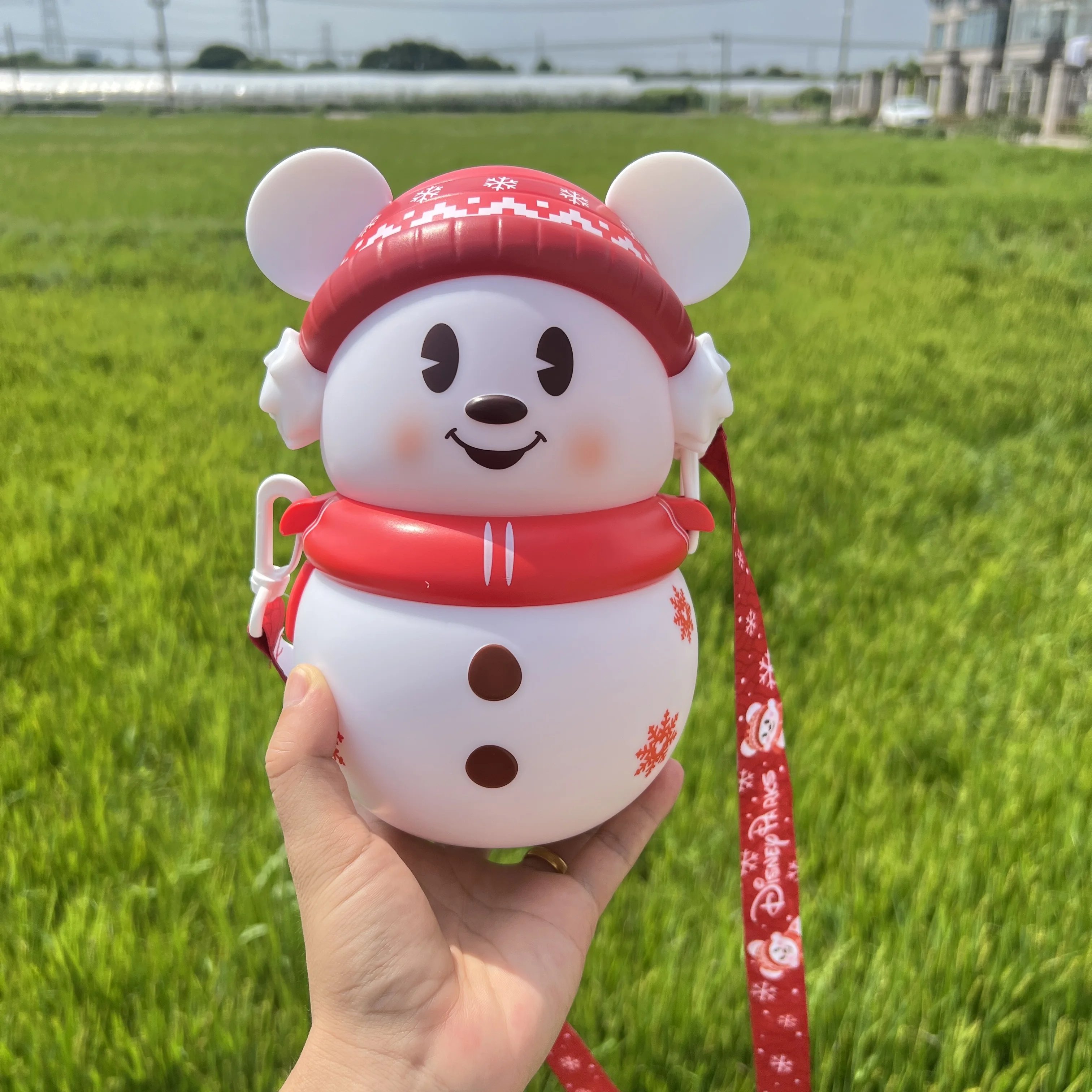 

Шанхай Диснейленд Рождественский слинг Олаф Ведро для попкорна со светящимся ночником в качестве памятного подарка