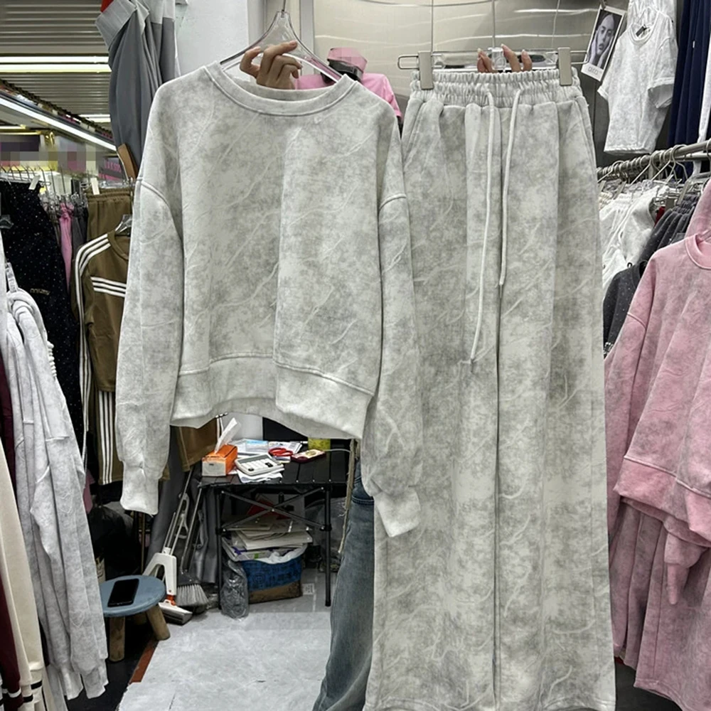 Top de camisa jeans com flor de diamante pesado + shorts jeans com cintura elástica conjunto de duas peças-GZTZ058