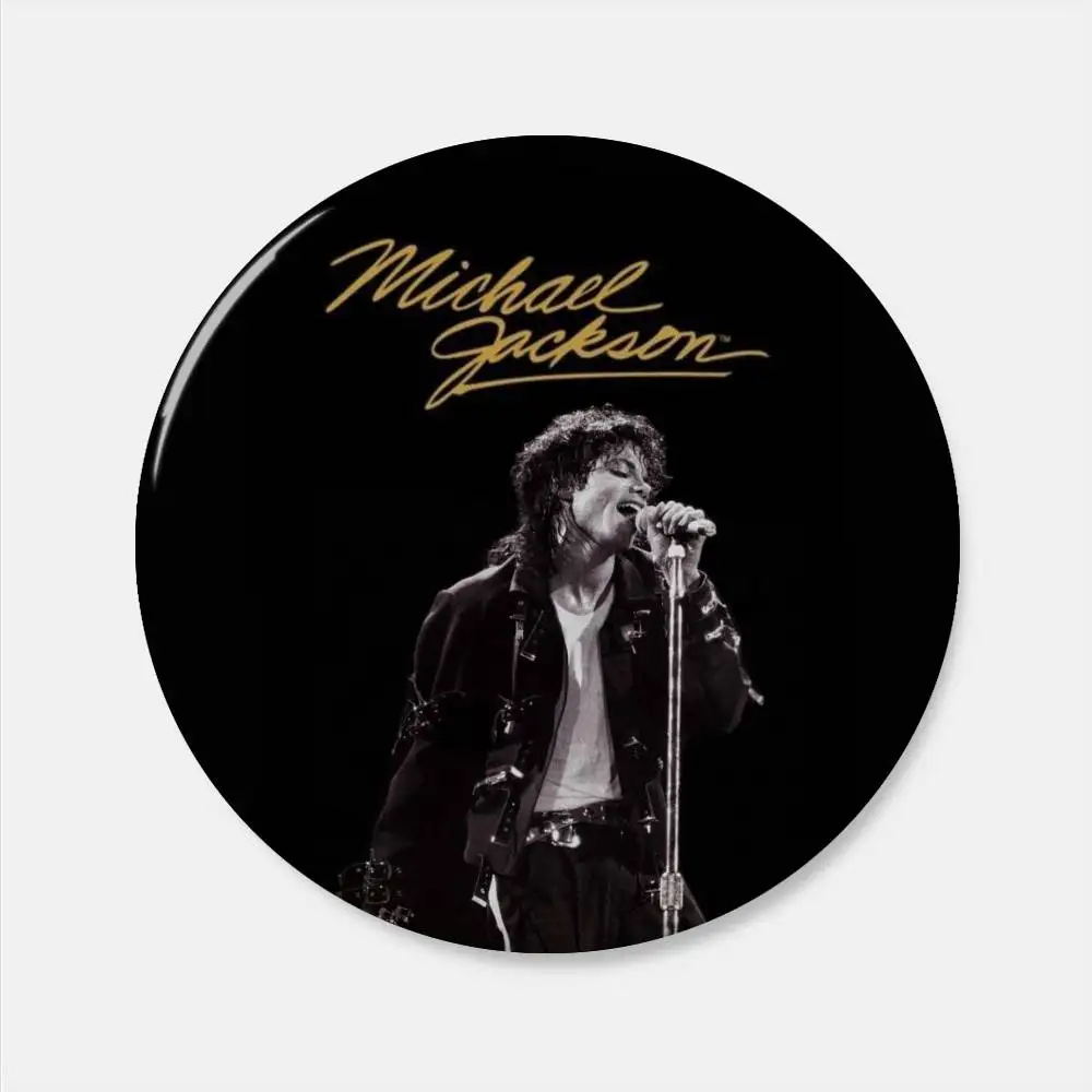 Michael Jackson Soft Button Pin, runder Metall-Anstecker, Reversnadel, Geschenk für Freunde, Kinder, Schmuck
