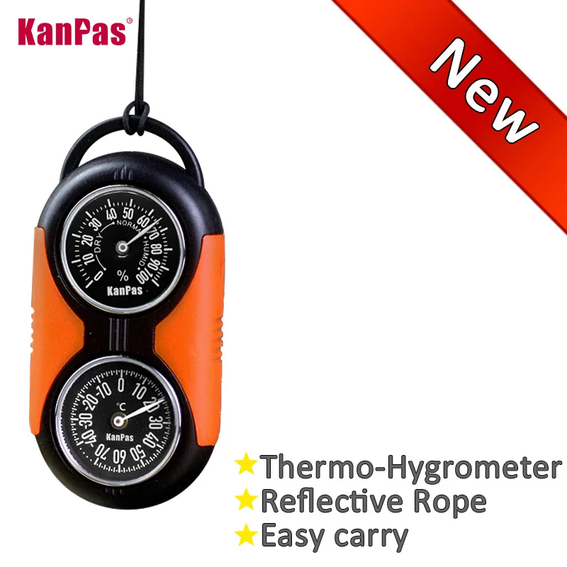 KANPAS Mini hygrometer for car /mini Temperature sensor / Quality Thermometer for outdoors and car /Celsius Fahrenheit available