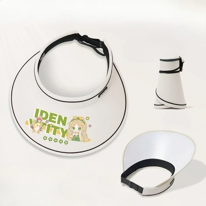 الهوية الخامس Naiad غريس البستاني إيما وودز سجين لوكا البلسا الكرتون لطيف طباعة في الهواء الطلق الأشعة فوق البنفسجية الظل فارغة أفضل قبعة هدية عيد #4