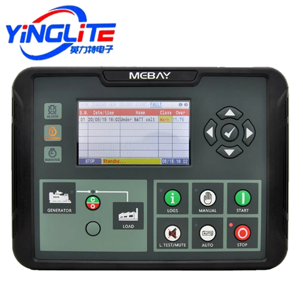 DC80D DC82D DC80DR DC82DR Generator Controller LCD Display Self-starting Control Board Diesel Genset Spare Parts