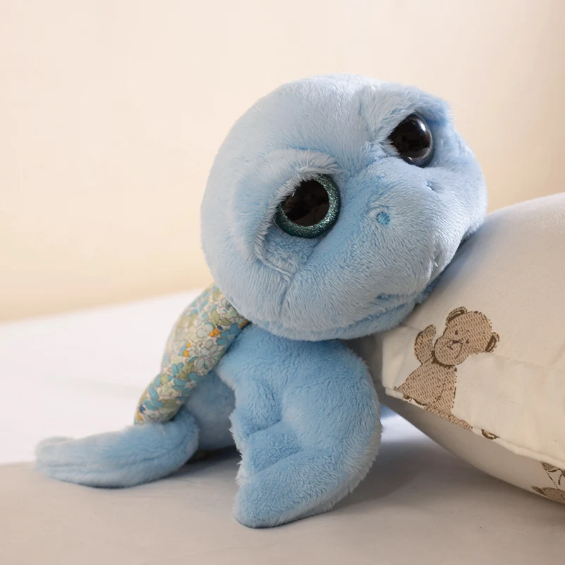 

24CM Big Eyes Turtle Plush Toys Soft Stuffed Marine Doll Colorful Cute Tortoise Toys For Birthday Xmas Gifts