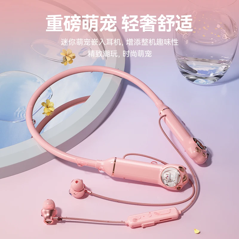 TWS Neck Hanging Wireless Bluetooth auricolari HIFI Stereo Gaming Headset con microfono HD Calling In Ear Noice Cancelling Headohones