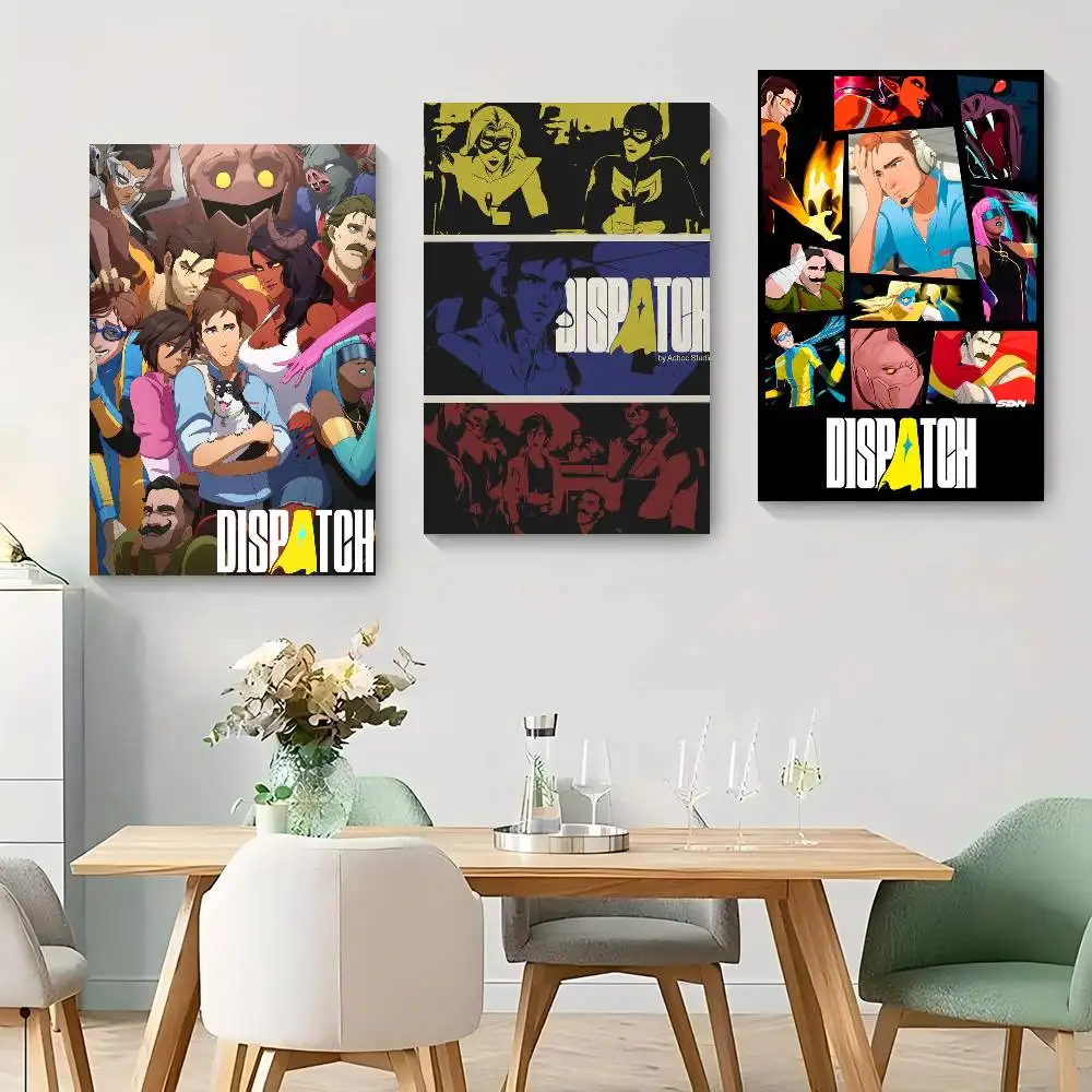 Game D-Dispatch-S anime  Anime Posters Sticky HD Quality Wall Art Retro Posters for Home Kawaii Room Decor