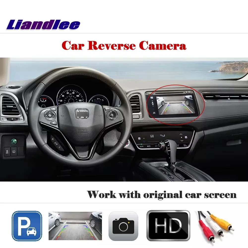 

Заводская камера заднего вида для Honda Vezel HRV XRV HR-V XR-V 2016-2024, HD CCD камера для оригинального экрана, аксессуары