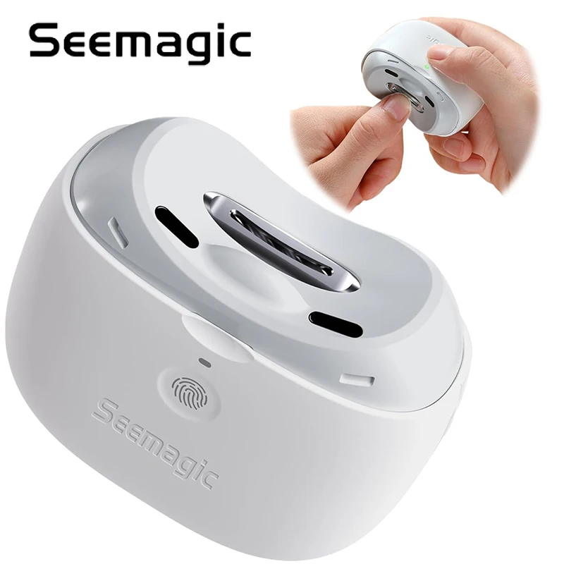 coupe-ongles-electrique-automatique-seemagic-pro-avec-protection-infrarouge-tete-de-coupe-amelioree-lumiere-led-coupe-ongles-pour-adultes-et-bebes