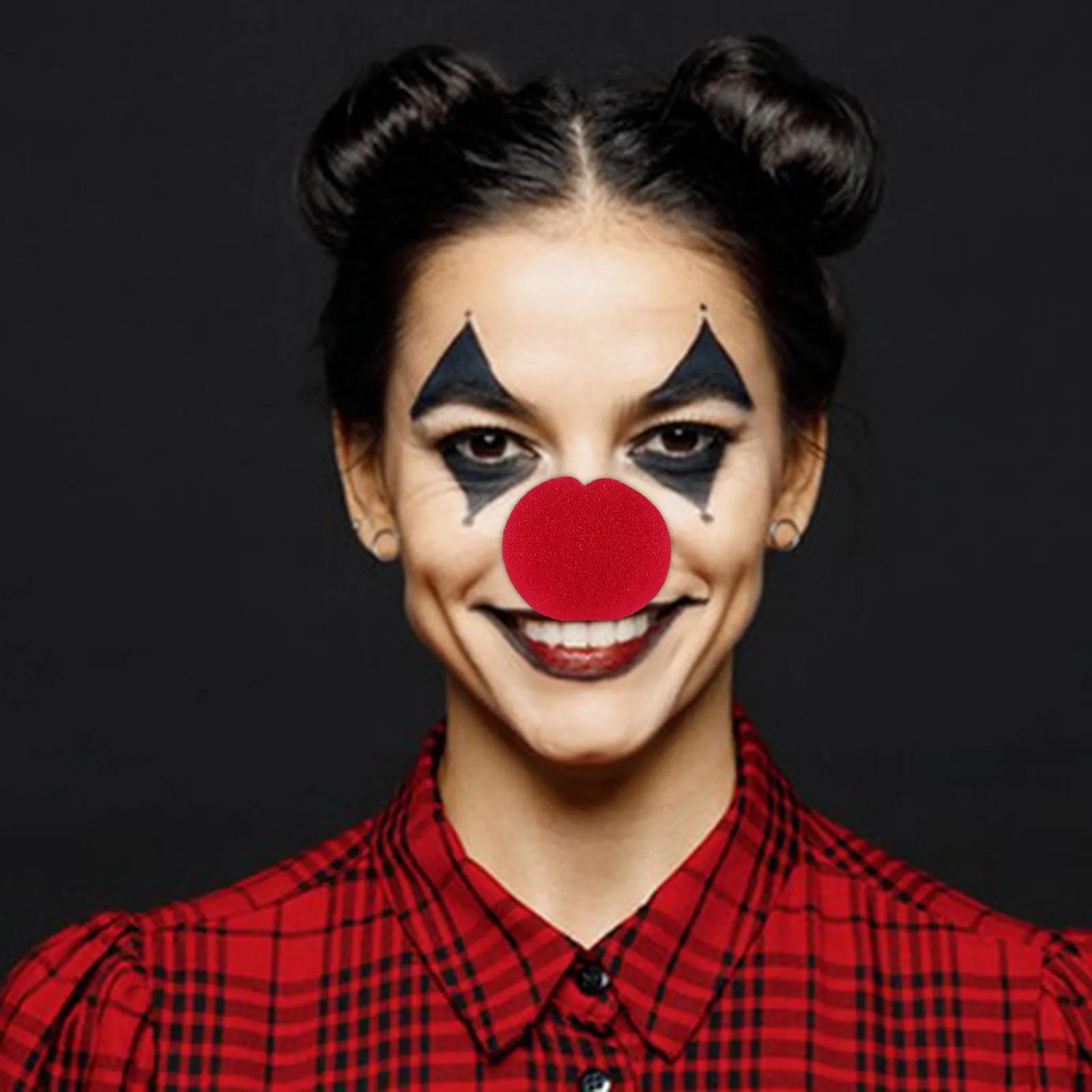 

Comfortable Red Clown Nose Lightweight Portable Perfect for Halloween Cosplay Carnivals Masquerade Party Red Clown Nose