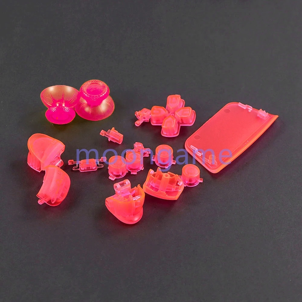 30sets Ersatz Transparente Tasten Set D-Pad L1 R1 L2 R2 Trigger Taste Schlüssel Akzent Ring Für PS5 2,0 BDM-020 Controller