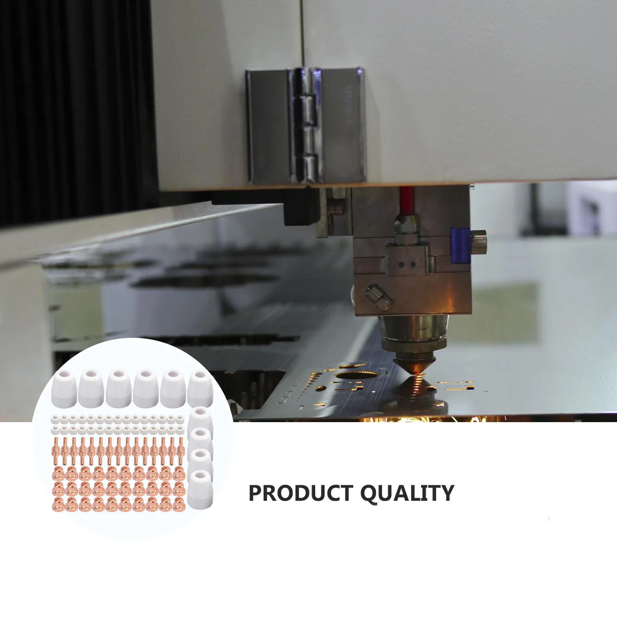 

85 pcs Cutting Machine Accessories Plasma Cutter Consumables For -31 Jg-40 -Lg40 Cut-40 Ct312 Ct416 Ct518 Super160 Nozzle