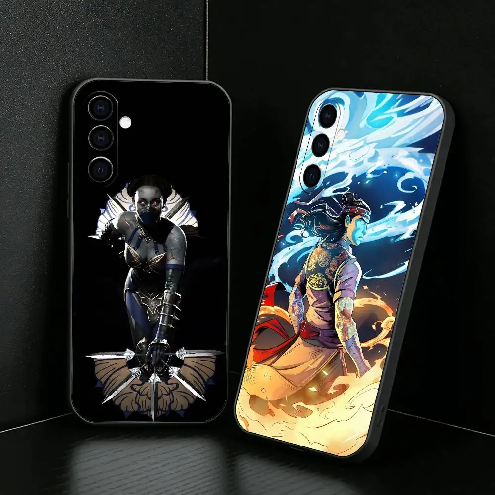 

Game MK-11 LiuKang K-Kitana Phone Case For Samsung Galaxy A73,A72,A71,A70,A52,A51 Others Soft Black Cover