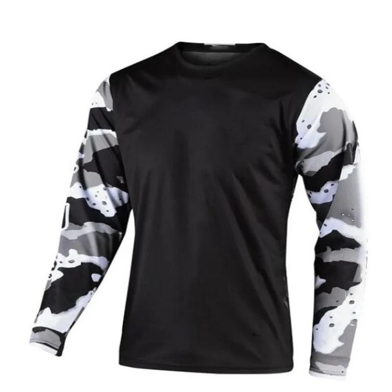 אופנה במורד הגבעה חולצה אופני הרים חולצות מעל כביש Dh אופנוע ג 'רסי motocross ספורט בגדי אופניים