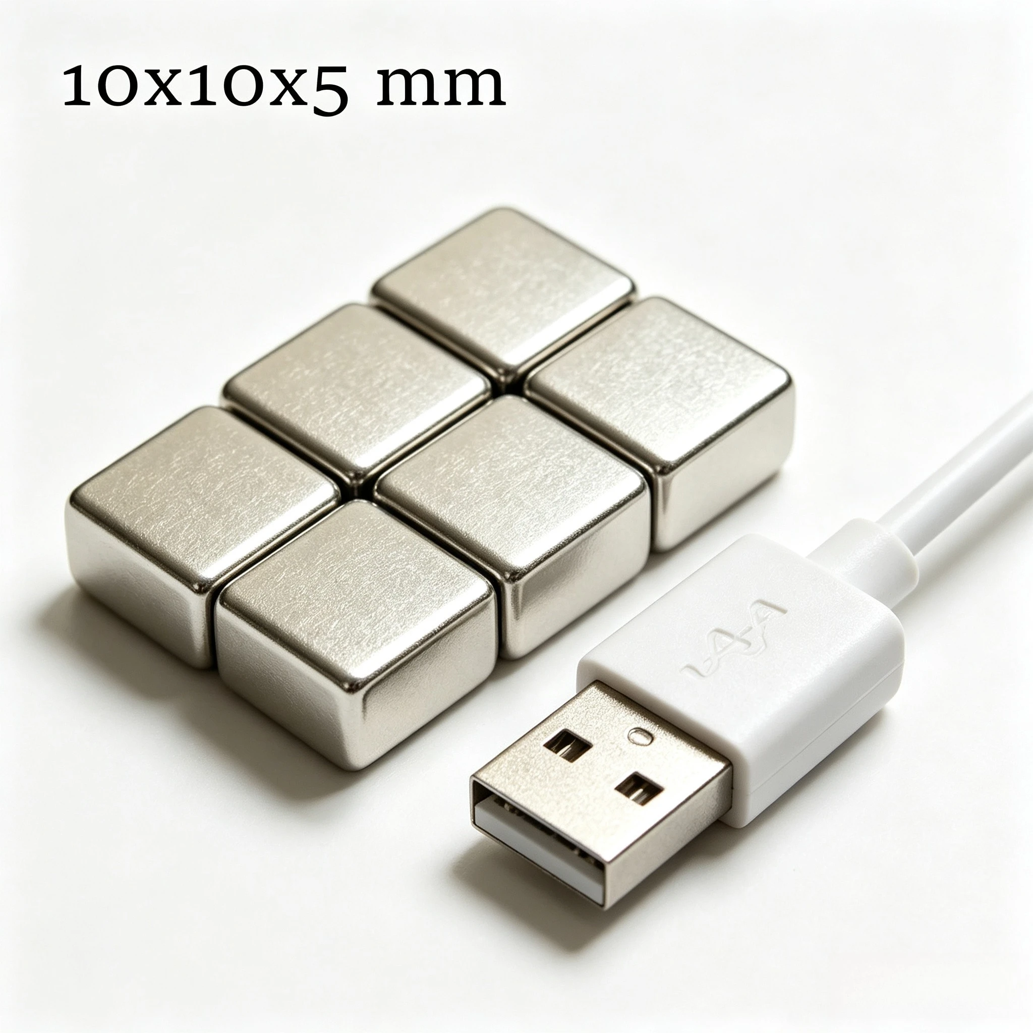 10X10X5MM Square Block Neodymium Magnet N35 Super Strong Permanent NdFeB Rare Earth Sheet Magnet 10X10X5MM