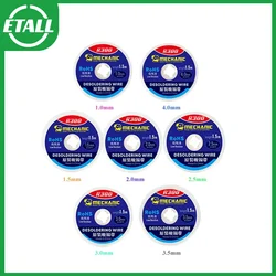 MECHANIC R300 1.0/1.5/2.0/2.5/3.0/3.5/4.0mm Width 1.5mLength Desoldering Braid Welding Remover Copper Solder Wick Wire Cord