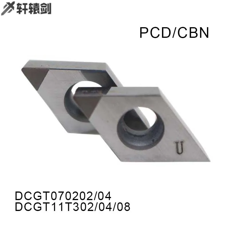 DCGT070202 DCGT070204 DCGT11T302 DCGT11T304 DCGT11T308 PCD CBN Kim Cương CNC Bằng Dlade Biến Lắp Cho Tiện Dụng Cụ