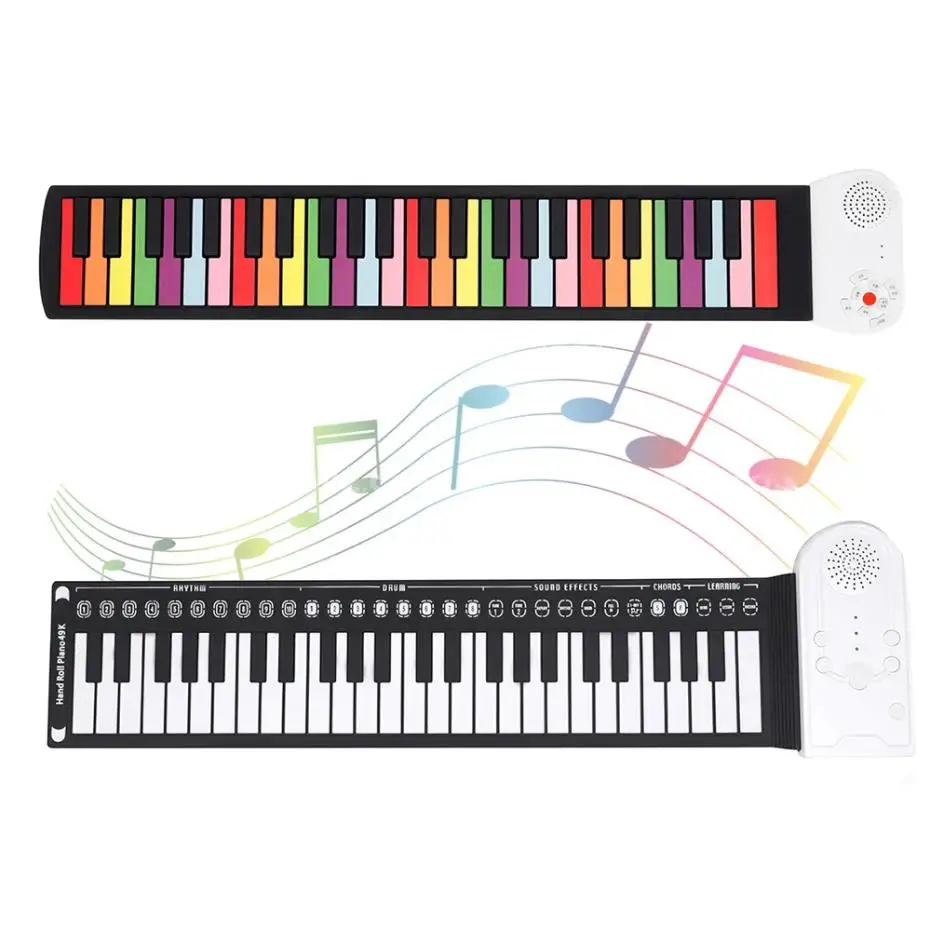 

49 Keyboard Piano Digital Portable Soft Silicone Electronic Organ Midi Keyboards Piano Musical Instrument for Kids Gift