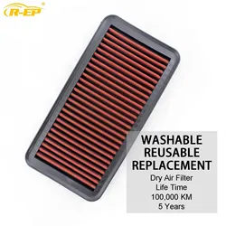 Car Replacement High Flow Air Filter Fits For Hyundai Accent Kia Rio II III Rio5 Dodge Attitude 1.4L 1.6L Washable Reusable