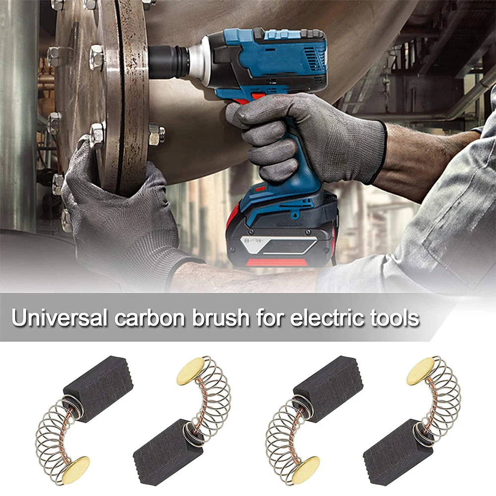

Pack of 10 Carbon Motor Brushes for Power Tools Including Electric Drills Circular Saws Hammer Drills and Angle Grinders