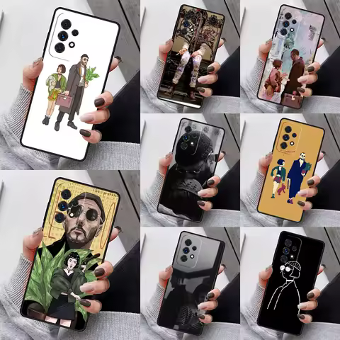 Leon Mathilda Phone Case For Samsung Galaxy S23 S21 S20 FE S24 S22 Ultra Note20 S10 S9 S8 Plus A40 A52 A12 A13 A53