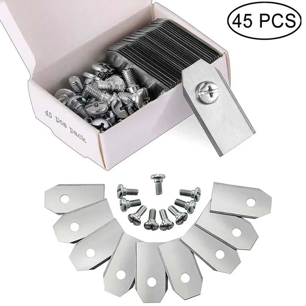 

45PCS Trimmer Blade Lawn Mower Grass Replacement Trimmer Cutter Piece For Husqvarna Automower/Gardena Robotic Lawnmower