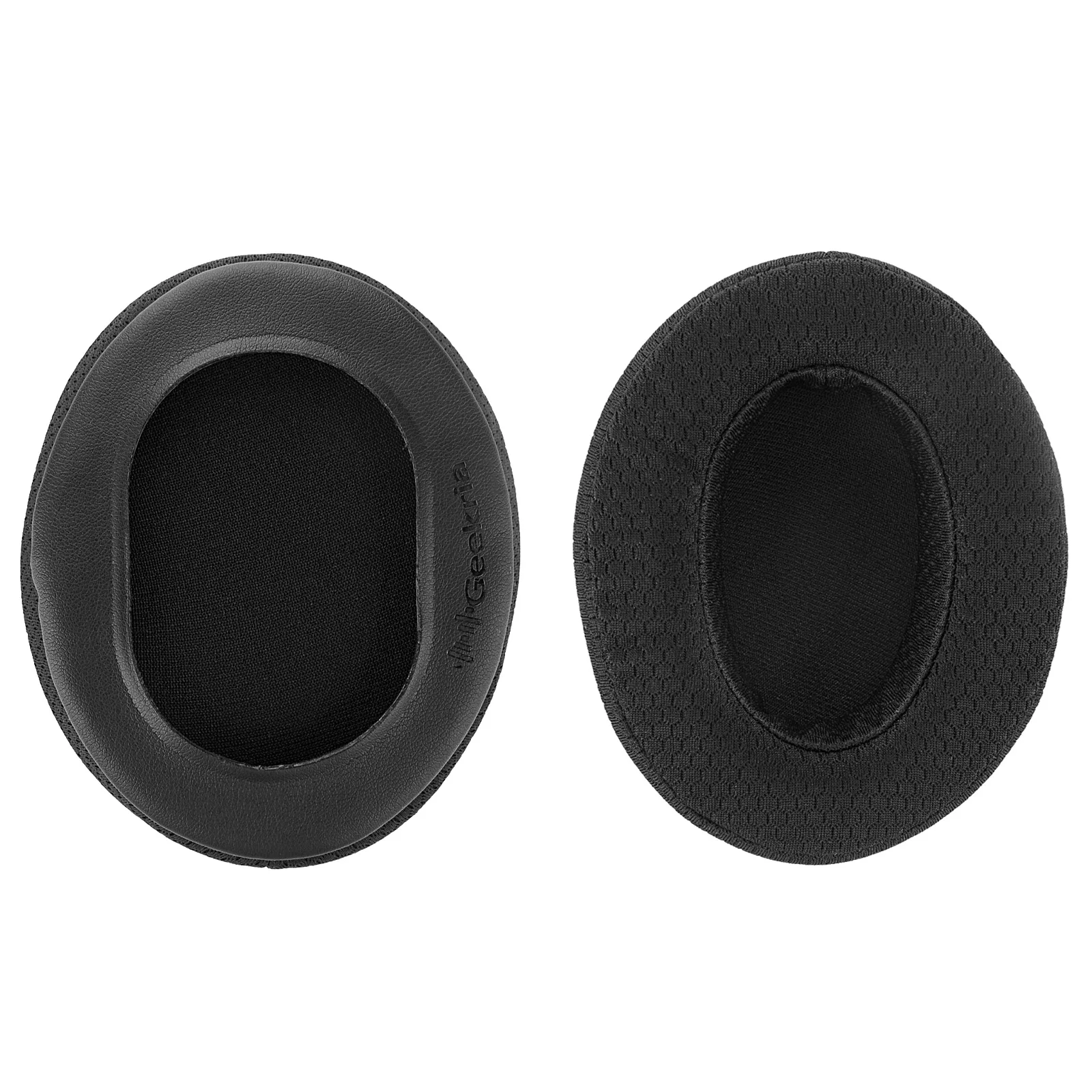 Geekria แผ่นรองหูฟังอะไหล่สำหรับ Comfort ตาข่ายผ้าหนาเป็นพิเศษสำหรับเบาะรองหูฟัง HS35 HS45คอร์เซีย