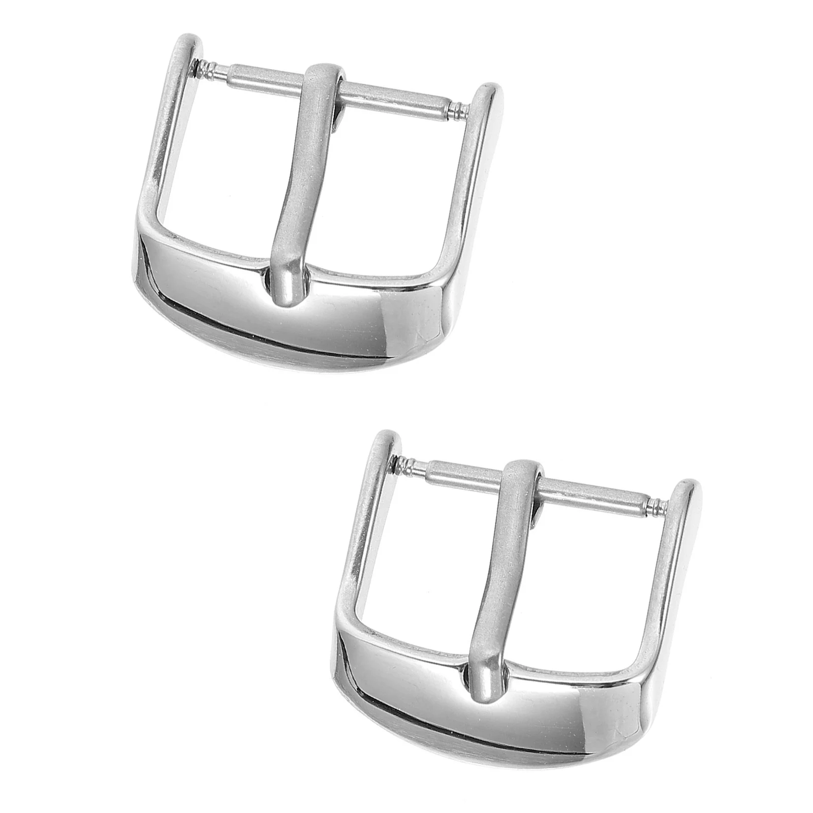 2 قطعة مشبك حزام الفولاذ المقاوم للصدأ المشبك لاستبدال أجزاء دائم حزام (استيك) ساعة أداة إصلاح ساعة الأشرطة العصابات مشبك