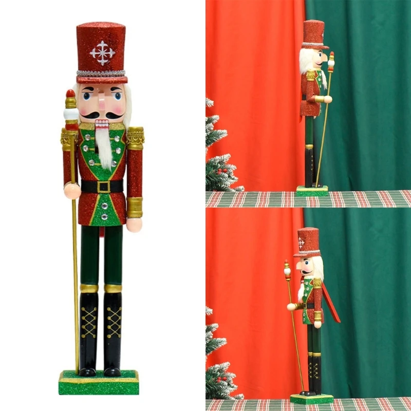 

Stylish Festival Nutcrackers Soldiers Sturdy Christmas Figurines for Indoor Holiday Decoration Home Accessory