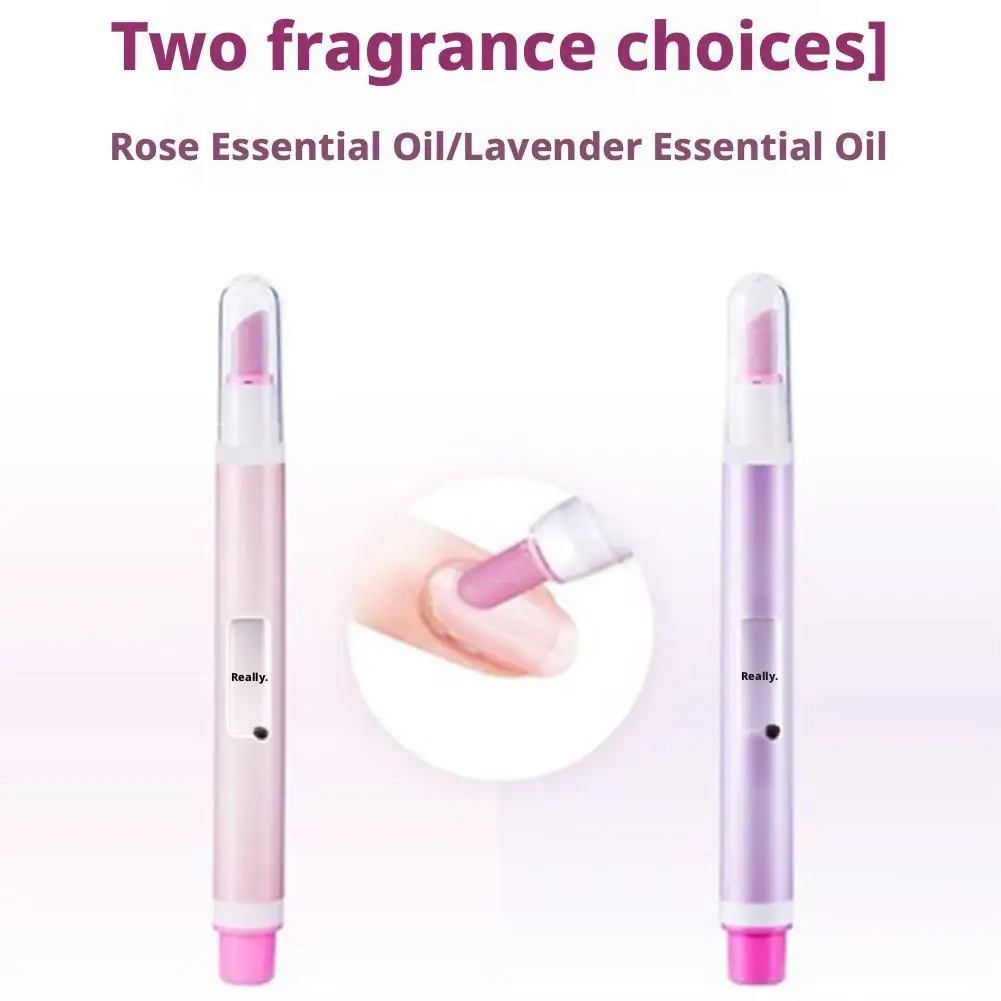 Pluma de aceite de esencia para moler uñas, repara las cutículas de las uñas, hidrata, elimina la piel muerta, esmalte de uñas, 2 olores, pluma de aceite nutritiva para uñas