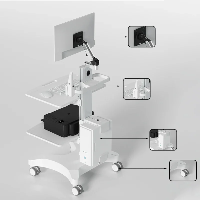 OC-1TD Dental MEDICAL MOUTHSCANNING CART And Oral scanning Pneumatic type Oral Clinic Mouth Sweeping Cart Special Cart Scanner