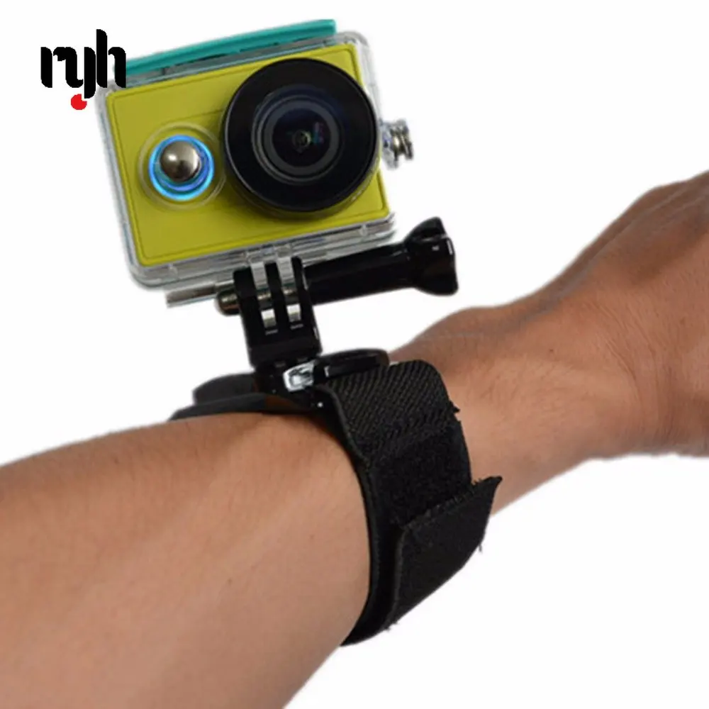 RYH 360 Degree Rotation Hand Wrist Strap Mount for Gopro Hero 9 8 7 6 5 4S MAX Xiaomi Yi Sjcam SJ4000 SJ5000 OSMO Action Camera