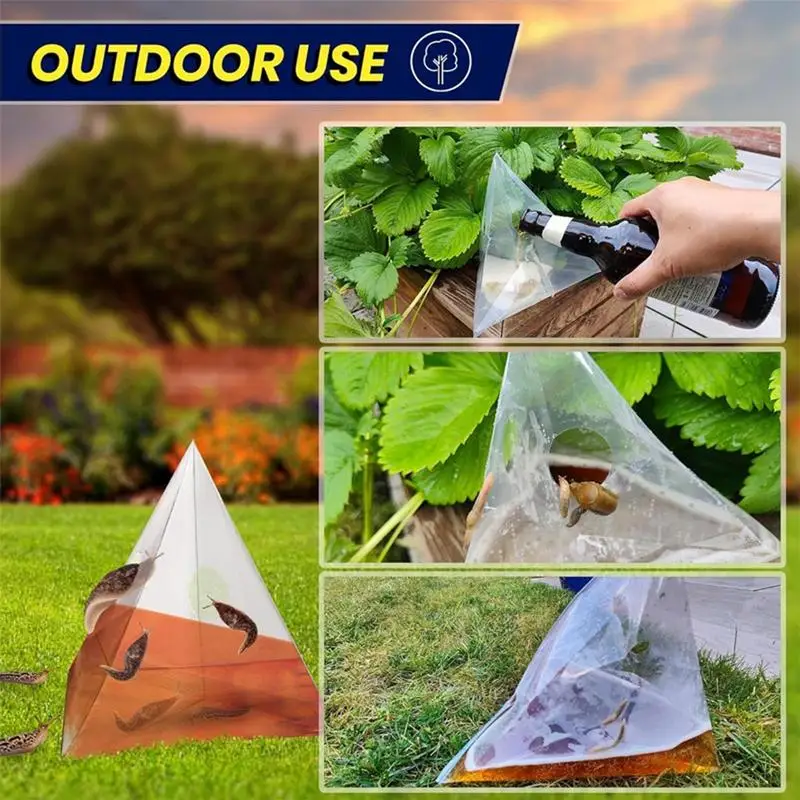 Slug Trap Garden Snail Slug Trapping Bags Disposable Beer Traps For Slugs Pet Friendly Safe Slug Pellets Alternative Nematodes